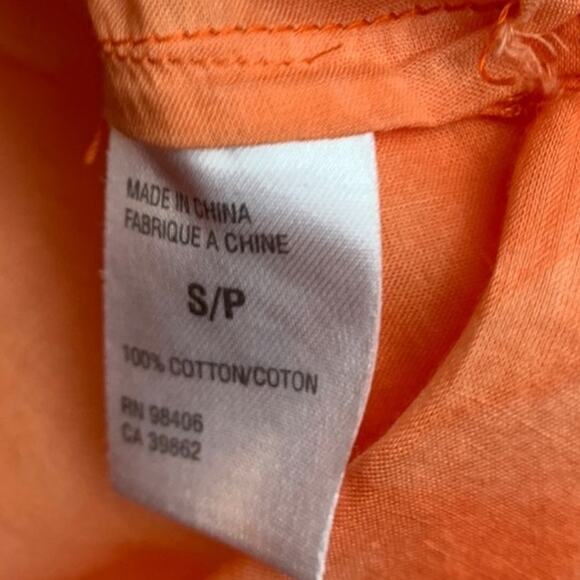 Theory Lightweight Cotton Marasco V-Neck Ombré Top Small - Picture 2 of 7